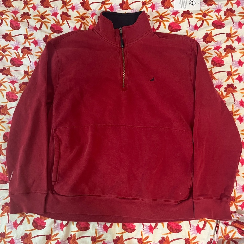 NAUTICA QUARTER-ZIP SWEATSHIRT, XL